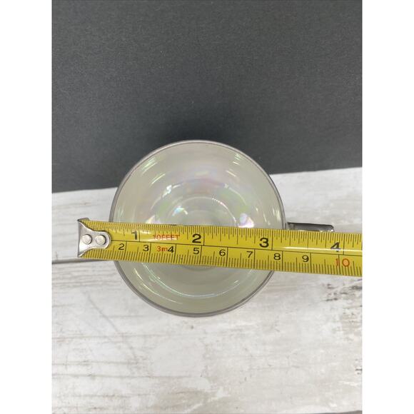 Vintage B And D Hand Painted Flowers Design Iridescent Silver Trimmed Teacup - Picture 7 of 12